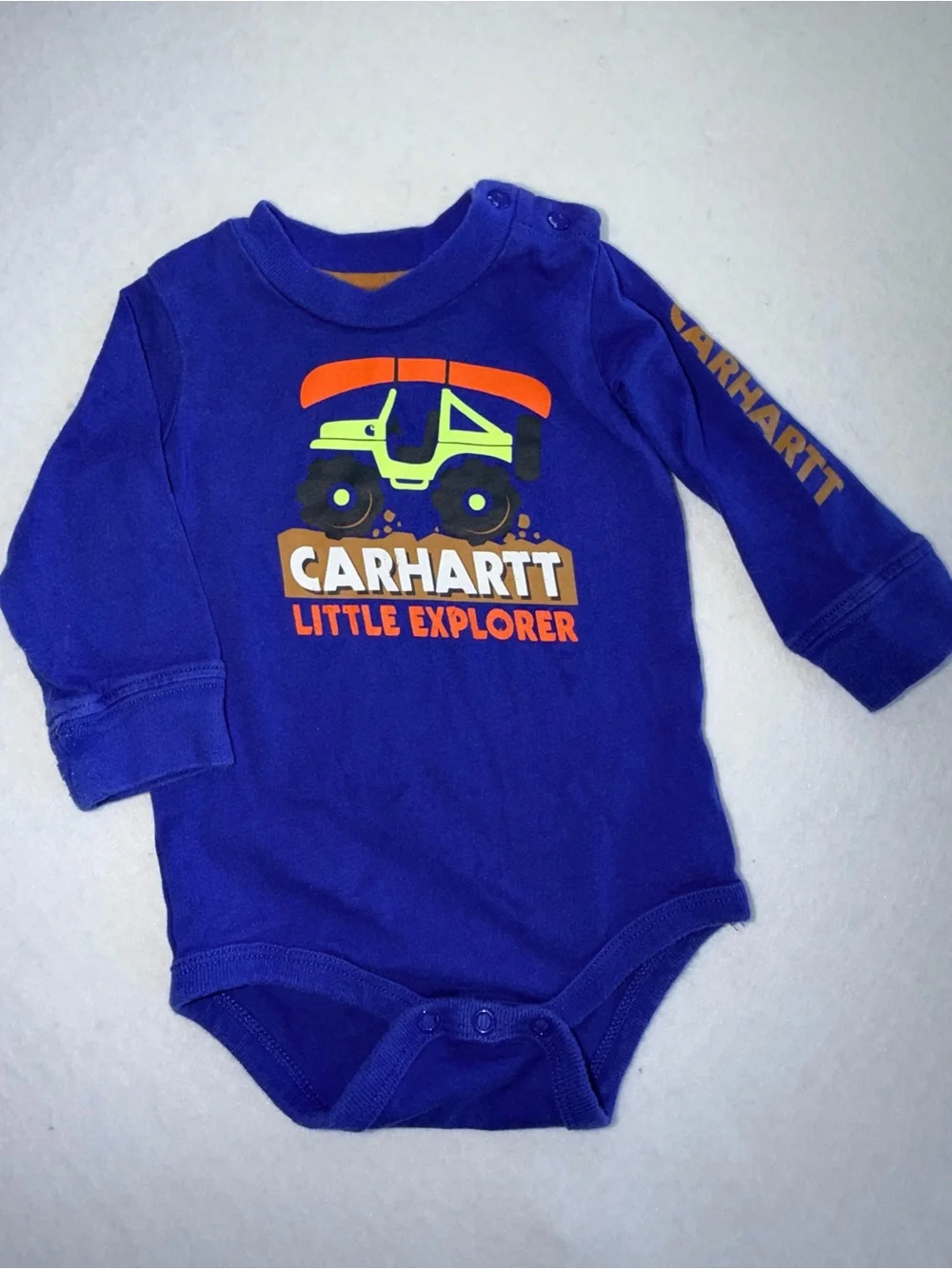 Carhartt Royal Blue Little Explorer Graphic Bodysuit